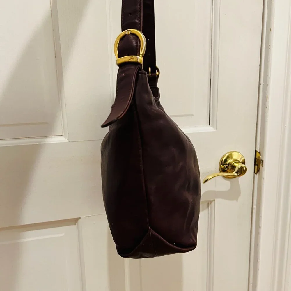 Vintage Stone Mountain Leather Shoulder Handbag Purse